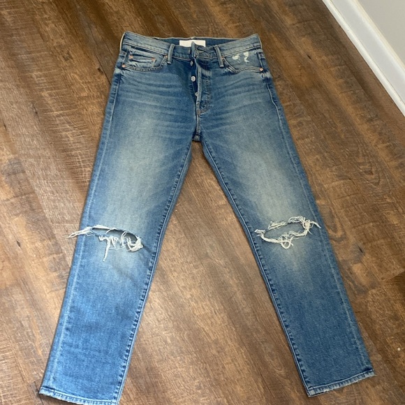 MOTHER THE TRICKSTER ANKLE CRYING ON HOLY GROUND HIGH RISE BUTTON FLY STRAIGHT - Picture 11 of 15